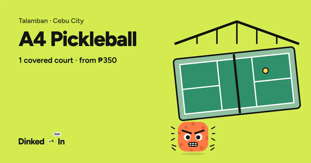 Illustration of A4 Pickleball: Covered, 1 courts