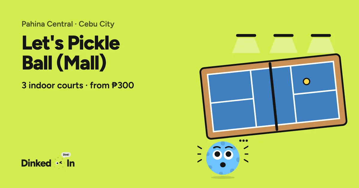 Illustration of Let's Pickle Ball (Mall): Indoor, 3 courts