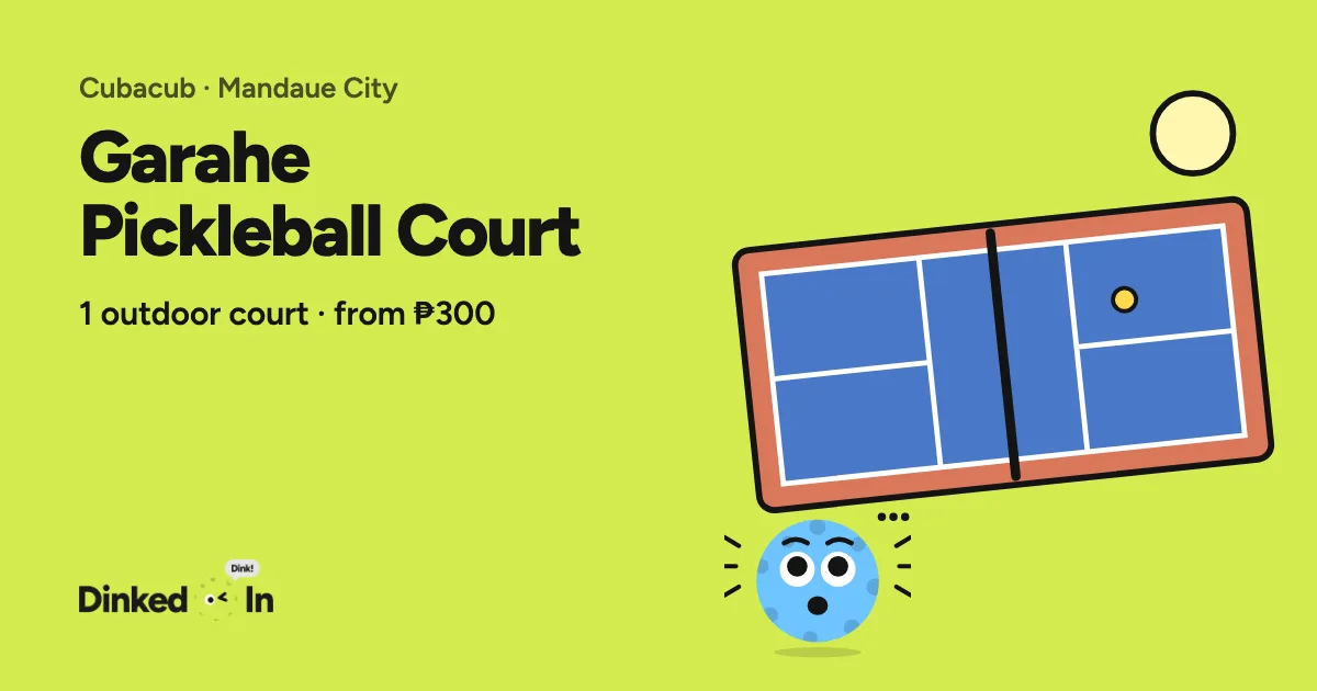 Illustration of Garahe Pickleball Court: Outdoor, 1 courts