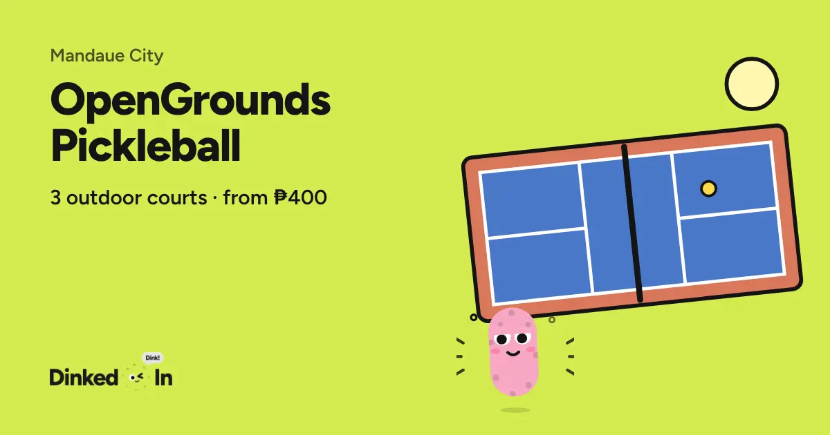 Illustration of OpenGrounds Pickleball: Outdoor, 3 courts