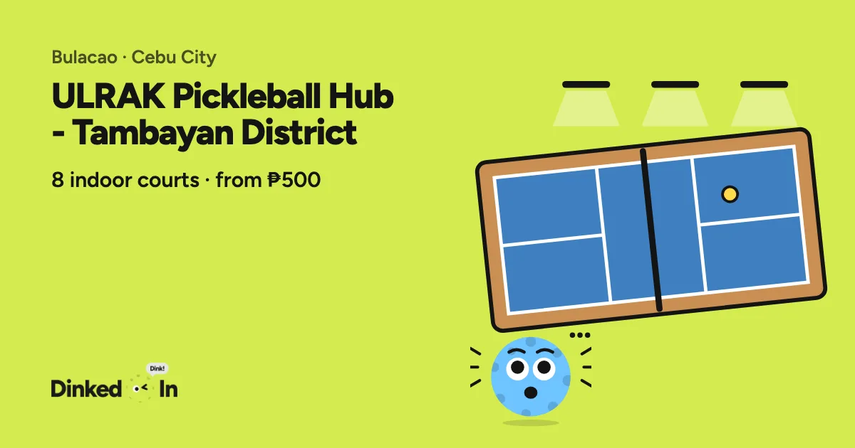 Illustration of ULRAK Pickleball Hub - Tambayan District: Indoor, 8 courts